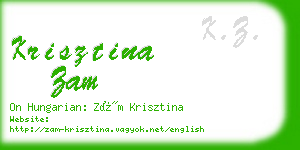 krisztina zam business card